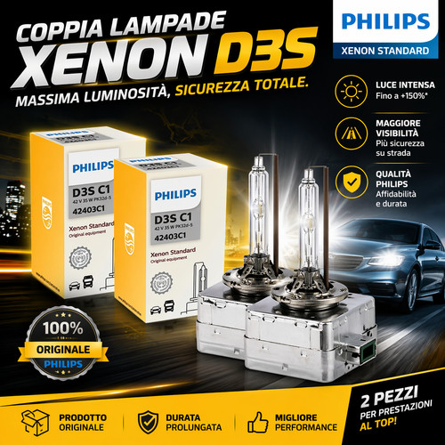 Coppia philips d3s - coppia, lampade